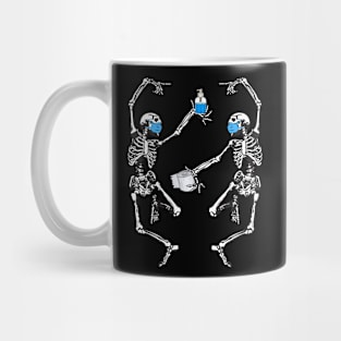 Scary halloween costumes for women dancing skeletons Mug